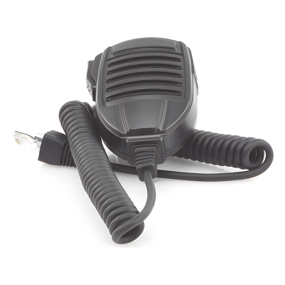 Micrófono PTT para Radio Móvil / Conector 8 Pines / IP54 / Cable Reforzado Kevlar / Resistencia 40 kg