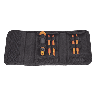 Juego de Desarmadores de Precisión / Aislamiento 1000V / 8 Puntas Intercambiables / Mango Cushion-Grip / ASTM F1505-2021