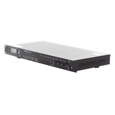Amplificador de Audio / 2 x 60W / 4-8Ω / Bluetooth USB SD / Efectos Delay Echo Repeat / 1.59 x 0.69 x 0.14 ft