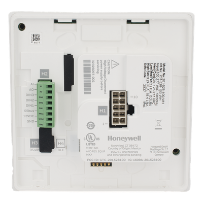 Termostato de Gestión Energética / 100-277 VAC / FCU 2 y 4 Tubos / BACnet MS/TP y Wi-Fi / Sensor PIR 10 m (32.8 ft) / 5H/3C Etapas
