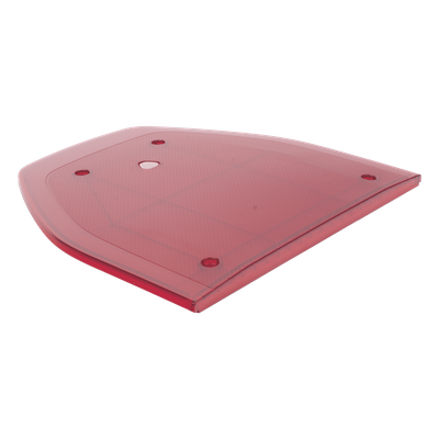 Domo Lateral de Reemplazo / Compatible con Barra de Luces SP216 / Color Rojo / Alta Resistencia / Diseño Aerodinámico