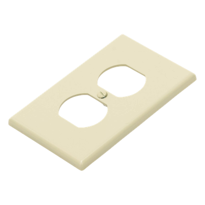 Placa de Pared / Contacto Duplex / Policarbonato / 4.63 x 2.88 x 0.25 in / Vertical / UL 94 V2