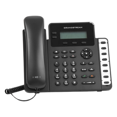 Teléfono IP / 2 Líneas SIP / 8 Teclas BLF / Conferencia 3 Vías / Pantalla LCD 132x48 / PoE / Dual Gigabit