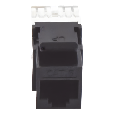 Módulo Jack Keystone / Cat6 / Terminación 180° / RJ45 No Blindado / 1 Puerto / Color Negro