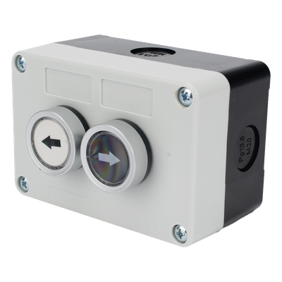 Botonera doble / IP40 / NO / 24VDC / 106 x 72 x 58 mm / 4.2 x 2.8 x 2.3 in