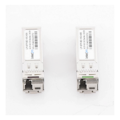 Transceptor Óptico SFP+ / 10 Gbps / Monomodo / Bidireccional 1270/1330 nm / Alcance 60 km (196.8 ft) / LC/UPC Simplex / DDM