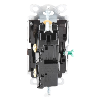 Interruptor de Pared / Un Polo / Paleta Grande / 15 A / 120/277 V / Cargas Generales y Motor / Sin Atenuación