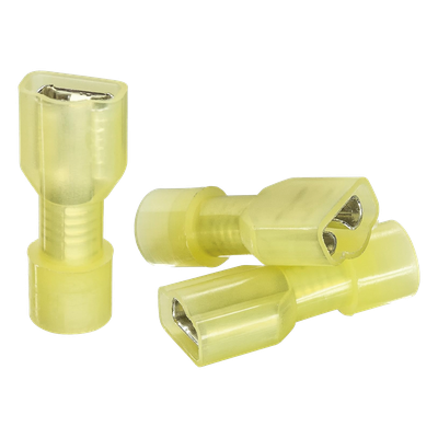 Terminal Hembra Aislada / Cables 12-10 AWG / Baterías Terminal F1 / Paquete 25 Piezas