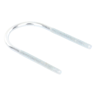 Abrazadera Tipo U / 1 1/4" / Acabado Electro Zinc / Sin Tuercas Ni Arandelas