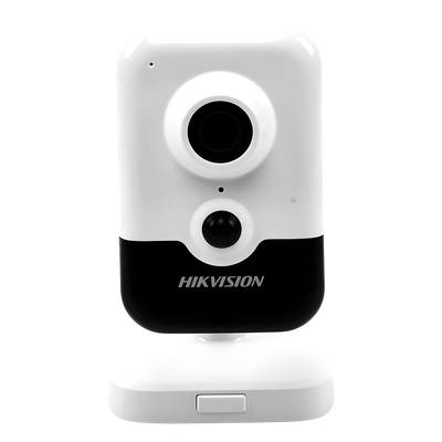Cámara Cubo IP / 4 Megapixel / Lente 2.8 mm / IR EXIR 10 m (32.8 ft) / Sensor PIR 8 m (26.2 ft) / WDR 120 dB / PoE / Audio Bidireccional