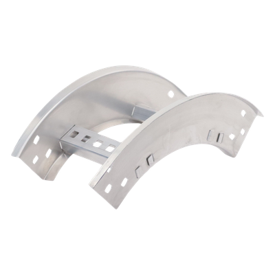 Curva Vertical Exterior / Perfil Z / Peralte 3 1/4" / Ancho 6" / Radio 8" / Aluminio / 90°