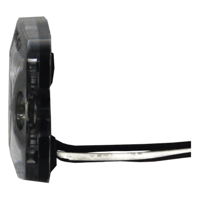Luz Auxiliar de Advertencia / 3 LED / Ámbar / SAE Clase 1 / Multivoltaje 12~24 VCC / Perfil 6.6 mm (0.26") / Memoria No Volátil