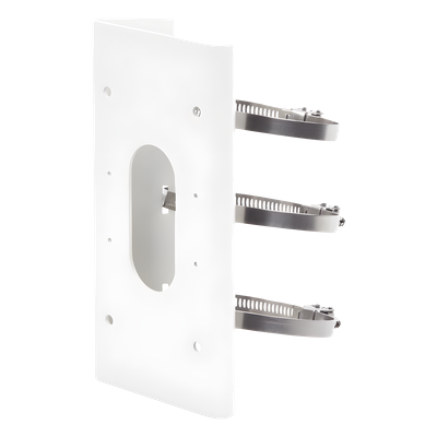 Montaje para Poste / Cámaras Domo y Bala / Acero Inoxidable / 12 Modelos Compatibles / 250 x 127 x 46 mm / 1.2 kg