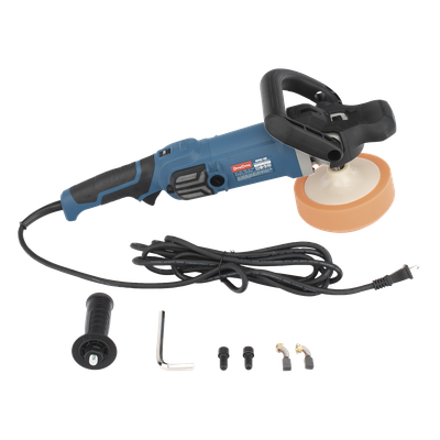 Pulidora Angular / 7 Pulgadas / 1250W / Velocidad Variable 0-3500 RPM / 8 Velocidades / 110Vca