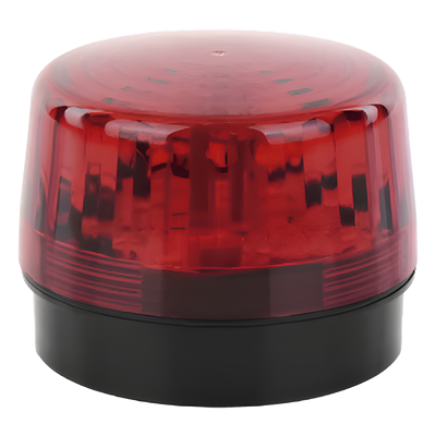 Luz Estroboscópica LED / 35 LEDs / 8 Patrones de Parpadeo / IP66 / 12-24 Vcc/Vca / Batería de Respaldo 9V