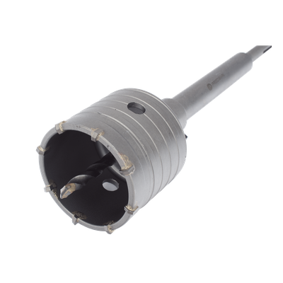 Broca Pasamuros SDS / 65 mm / Extensión 220 mm / Triple Filo / Carburo de Cobalto / Concreto
