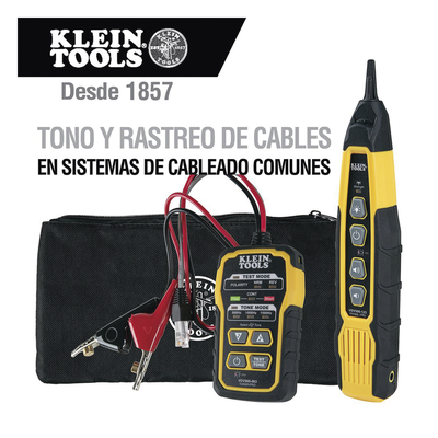 Kit Generador de Tono y Sonda / Cableado No Energizado / Alcance >1000 pies (304.8 m) / RJ11/RJ45 / 5 Cadencias / Prueba Continuidad y Polaridad
