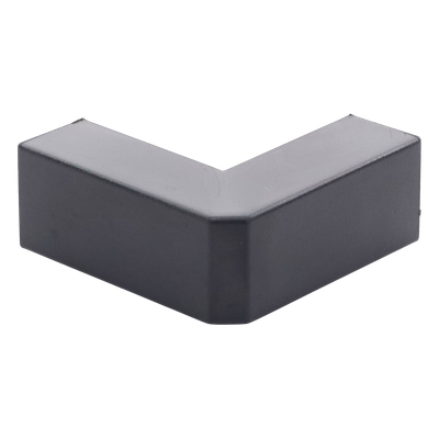Esquinero Exterior / PVC Autoxtinguible / Negro / Para Canaleta TMK-1720-N-CC