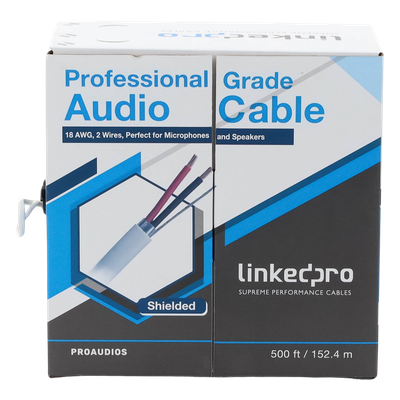 Cable para Bocina / 2x18 AWG / Blindado / 152 m (500 ft) / FRNC / -20°C a 60°C