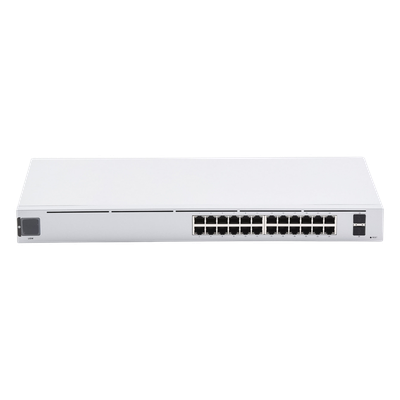 Switch Capa 2 / 24 Puertos Gigabit / 2 SFP 1G / Sin Ventiladores / Pantalla Informativa / 17.42 x 7.87 x 1.72'