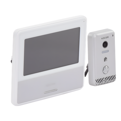 Kit de Videoportero IP / Monitor Wi-Fi / Apertura Remota por App / Alimentación 110 VCA / Diseño Compacto