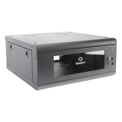 Gabinete de Pared / 4U / 635mm (2.08 ft) Profundidad / Cristal Templado / Acero Reforzado