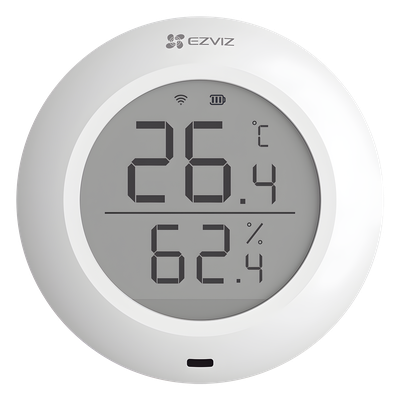 Sensor de Temperatura y Humedad / Zigbee 2.4GHz / Pantalla LCD / Batería CR2450 3V / -10°C a +60°C / 5.28 x 2.03 in
