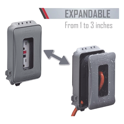Cubierta impermeable / 1 entrada / Montaje horizontal-vertical / Servicio pesado / Expandible / 74.41 in³ / NEMA 3R / 6.14 x 4.04 x 3 in