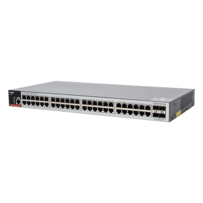 Switch Administrable L2+ / 48 Puertos Gigabit / 4 Uplink SFP 2.5G / 116 Gbps / 1U Rack