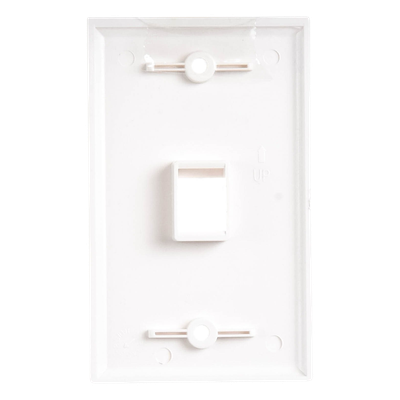 Placa de Pared / 1 Puerto Keystone / 70x115mm / 2.75x4.52in / Montaje Vertical / UL CE ETL