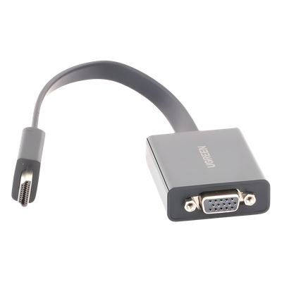 Adaptador HDMI a VGA / 1080P@60Hz / Audio 3.5mm / Alimentación Micro USB / Cable 0.82 ft / Plug & Play