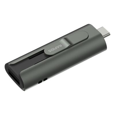 Memoria USB SSD / 256 GB / Dual USB-C y USB-A / 1000 MB/s Lectura y Escritura / OTG / 17.5 g