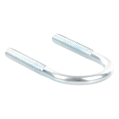 Abrazadera Tipo U / 1/2 Pulgada / Acabado Electro Zinc / Acero Tratado / Sin Tuercas Ni Arandelas