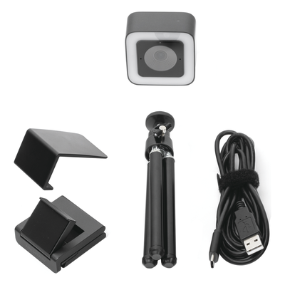Cámara Web / Full HD 1080p / Aro de Luz 5 Niveles / Gran Angular 87° / Micrófono con Reducción de Ruido / USB 2.0 / Cable 2 m (6.56 ft) / Plug-and-Play
