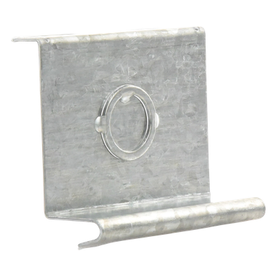 Placa de Salida a Tubo Automática / 66 mm / Tuberías 1/2 a 2 pulgadas / Abrazadera Tipo U / Acabado Electro Zinc