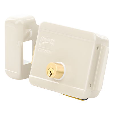 Cerradura Eléctrica / Doble Cerrojo / 12 VCC/VCA / Activación por Pulso 2 s / Izquierda / Exterior