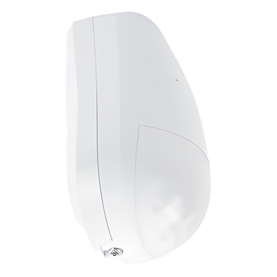 Sensor de Movimiento PIR y Ruptura de Cristal Inalámbrico / Detección PIR 12 m (39.4 ft) / Cobertura 85.9° / Ruptura de Cristal 8 m (26.2 ft) / 120° / Inmunidad a Mascotas 30 kg (66 lb) / Batería 4 Años / AX PRO