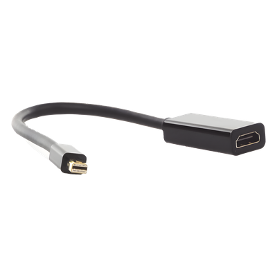 Convertidor Mini DisplayPort a HDMI / 4K@30Hz / Thunderbolt / Triple Blindaje Interno / Carcasa ABS / 25 cm (9.84 ft)