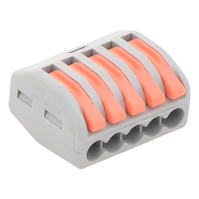 Conector de Distribución Eléctrica / 1 Entrada 4 Salidas / 250V 32A / 12AWG-28AWG / 2.6 x 2.1 x 1.5 cm (1.02 x 0.83 x 0.59 in)