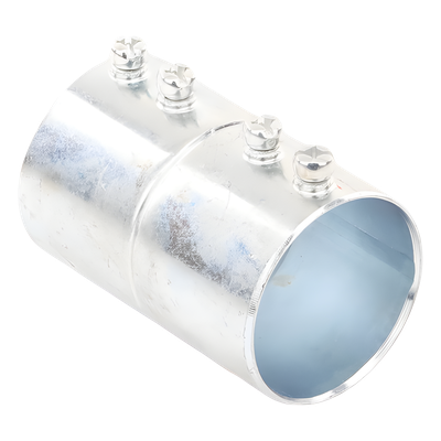 Cople Roscado Con Tornillo / 1 1/2" (41 mm) / Acero Galvanizado / Espesor Pared 1.65 mm / NPT / Uso Interior Seco