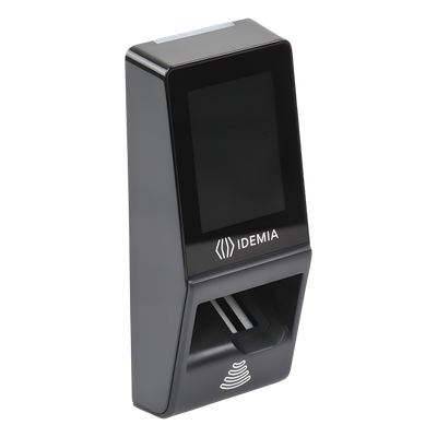 Lector de Huella / Pantalla Táctil 2.8" / Sensor FBI PIV IQS / Mifare / PoE / Wi-Fi Opcional / IP65 / IK08 / 10,000 Usuarios