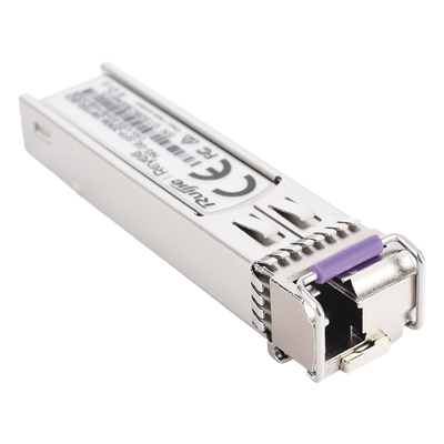 Transceptor SFP Industrial / 1 Gigabit / BIDI Monomodo / 20 km (65,616 ft) / TX 1550 nm / RX 1310 nm / -40 a 85 °C / LC