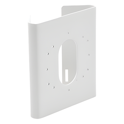 Montaje en Poste para Cámara IP / Acero Inoxidable / Compatible DS-2CD26 / Exterior / Blanco