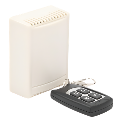 Receptor de 4 Canales / 433.92 MHz / 40 Transmisores / 12VDC / Alcance 30 m / 81x38x22 mm (3.2x1.5x0.9 in)
