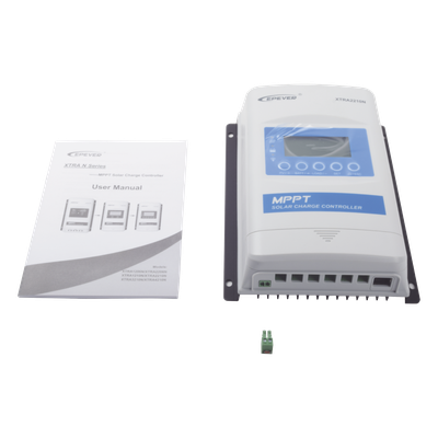 Controlador Solar MPPT / 20 A / 12/24 V / Voc Máximo 100 V / Comunicación RS-485 / IP32