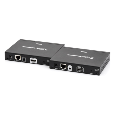Receptor HDMI IP / 4K@30Hz / 1080p@60Hz / Alcance 120 m (393.7 ft) / Cat6/6a / Control IR / Switch IGMP