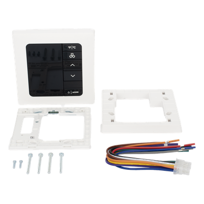 Termostato de Gestión Energética / 100-277 VAC / FCU 2 y 4 Tubos / BACnet MS/TP y Wi-Fi / Sensor PIR 10 m (32.8 ft) / 5H/3C Etapas