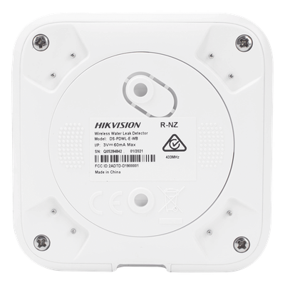 Detector de Fugas de Agua Inalámbrico / Sensor Interno y Externo por Cable / Cifrado AES-128 / Batería 3 Años / -10 a 55°C / Diseño Compacto