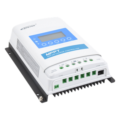 Controlador Solar MPPT / 30A / 12/24V / Voc 100V / RS-485 / Baterías Litio / IP32