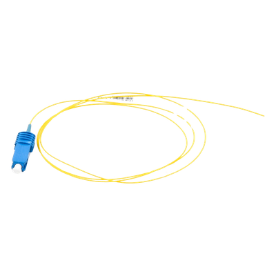 Pigtail de Fibra Óptica / SC/UPC Simplex / Monomodo OS1/OS2 / OFNR / 1 Metro (3.28 Pies) / Amarillo